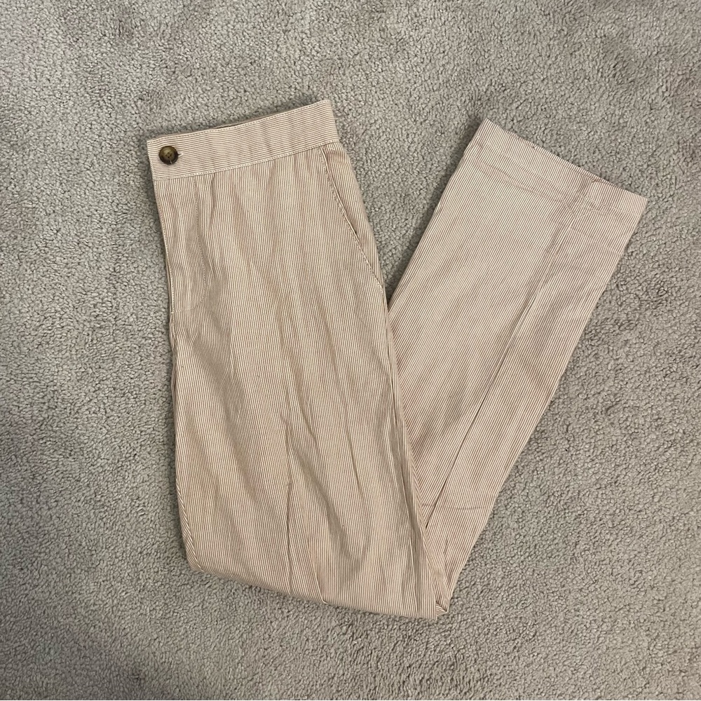 Forever 21 Striped Linen Pants